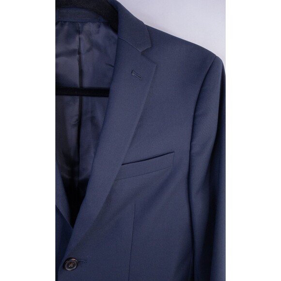 LRL Ralph Lauren Boys 12R Suit Blue Solid Two Button Double Vented - Picture 4 of 16